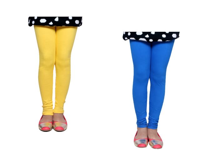 Image of KAYU Girl's Full Length Cotton Leggings Pants Pack of 2