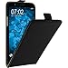 Produktbild PhoneNatic Kunst-Lederhülle für LG Stylus 3 Flip-Case schwarz Tasche Stylus 3 Hülle + 2 Schutzfolien