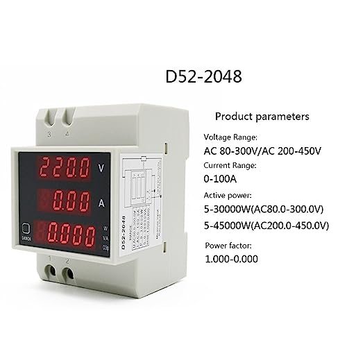 Compteur multifonction AC 200-450V pour surveiller la consommation pompe à chaleur