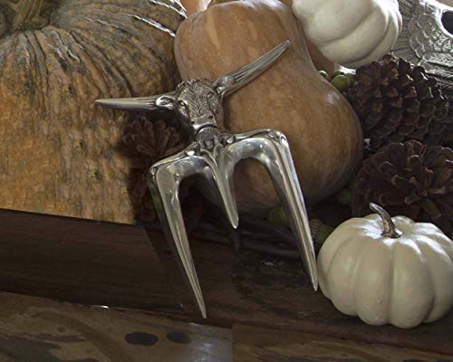 Arthur Court Carving Fork for Roasting Meat – Steer Design in Durable Cast Aluminium, 6 inches Wide x 8 inches Long - Image 5