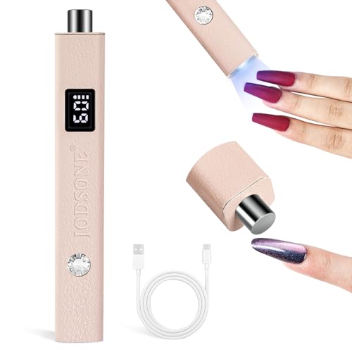 JODSONE Lámpara Uñas Mini de Mano con Imán   Secador U V para Crear Efecto Ojo de Gato, Lámpara Uñas Semipermanentes Portátil Recargable USB