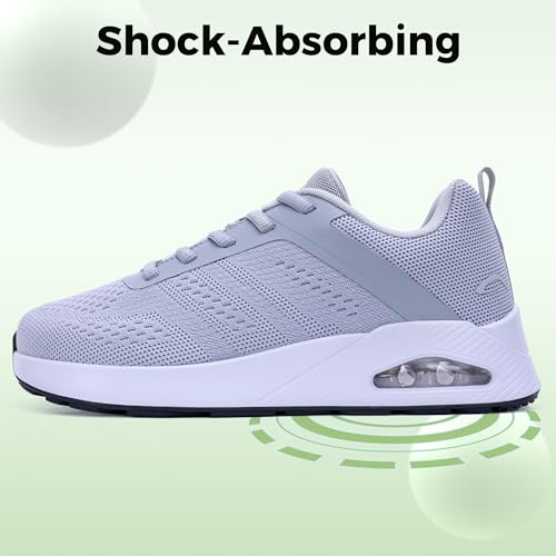Image of IIV Women Wide Toe Box Walking Shoes Arch Support Running Tennis Sneakers Plantar Fasciitis Shoes