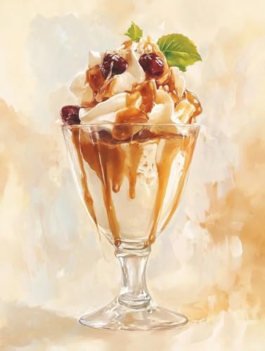Broderie Diamant Délicieux desserts 5D MIRONS Kit Peinture Diamant Artisanat 40x50cm