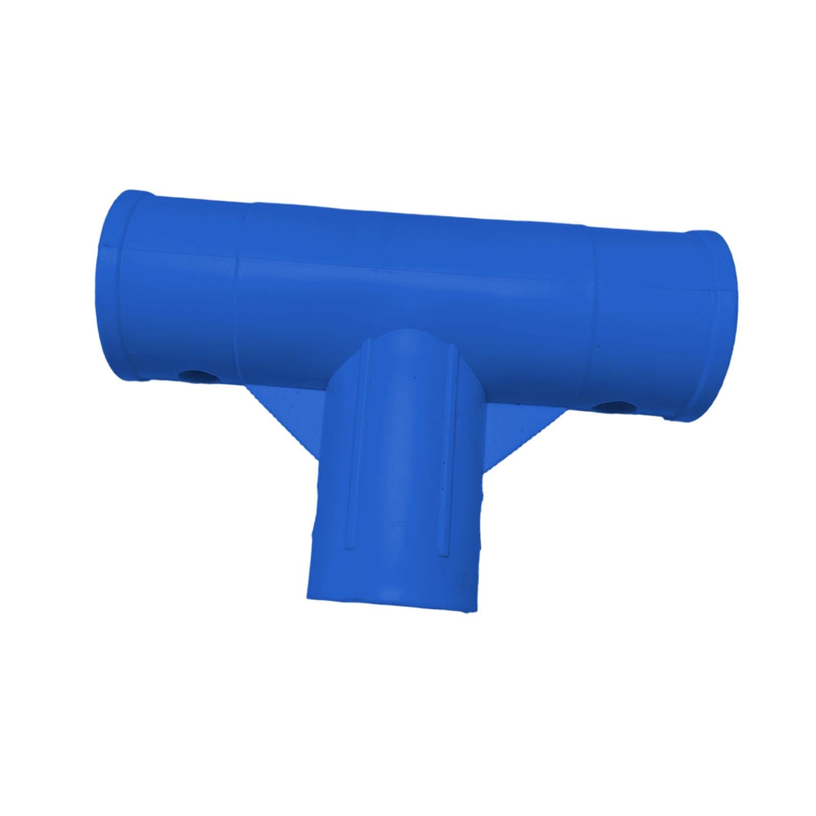 Colcolo Hose Adapter Pool Hose Tee Joint, Water Pipe T Connector, Easy Installation Waterproof Leakproof Universal Swimming Pool Accessory Tee Parts for 28273 Pipe Accessories Coupling Parts, Blue — image 1