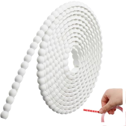 Leinuosen Peel & Stick Wall Molding 10ft White Bead Trim