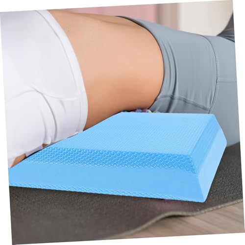Tapis d'équilibre gym yoga bleu coussin stabilité TPE - 2