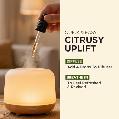 Image of 100% Pure Orange Essential Oil - 4 Fl Oz - Orange Oil for Hair, Skin, Diffuser, Aromatherapy & DIY Candle Making Scent