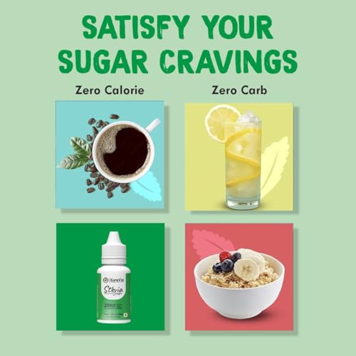 Image of Kare Via Stevia Liquid Drops Natural Pack of 2 x 30ml - Zero Calories & Zero Carbs, Sugar Substitute Great for Weight Control - 60ml
