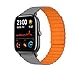 KeeFos Cinturino Compatibile con Amazfit GTS 3 / Amazfit GTS 2e / Amazfit GTS 2 Mini / Amazfit GTS 2 Silicone Magnetica Regolabile Cinturini di Ricambio per Amazfit GTR 42mm -20mm (Arancio Grigio)