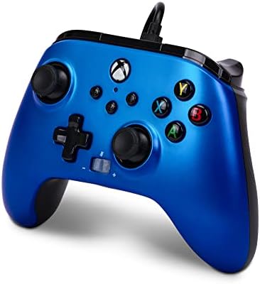PowerA Enhanced Wired Controller for Xbox Series X|S - Sapphire Fade, gamepad, wired video game controller, gaming controller, Xbox Series X|S, Officially Licensed for Xbox - 4
