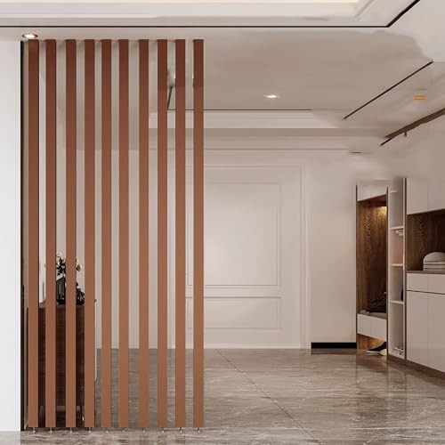 Paquete de 10 separadores de habitación de madera de piso a techo, postes de privacidad para pasillo, porche y entrada, 192 cm de alto, listones decorativos de separación