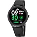 LOTUS Reloj Inteligente Hombre Mujer - Smartwatch Unisex de Caucho Negro - Resistente al Agua IP65 - Voz IA, Música, Cuenta Pasos, Teléfono, Deportes, Monitor Sueño 50202/1 Lēve - Smartime 2nd Gen