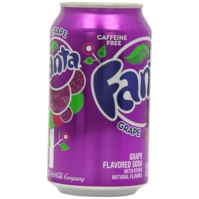 Fanta Grape Soda Can 355 ml (Pack of 12)