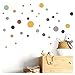 Little Deco Wandtattoo Wandsticker Kinderzimmer Jungen Mädchen 86 Kreise blau gelb Mint Wandaufkleber Punkte Spielzimmer Wanddeko Dots Babyzimmer Wandbild DL697-1