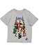 LEGO Jurassic World Dinosaur Boy's Short Sleeve T-Shirt Tee (5-6, Light Grey)