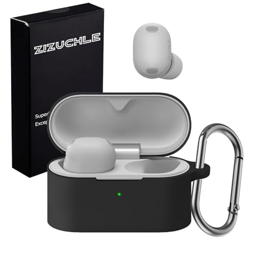 ZHZUCHLE for sony wf-1000xm6�P�[�X wf-1000xm6 �P�[�X �J�o�[ �V���R���� �����J���r�i�t�� �S�ʕی� �����h�~ ������� ���� �L�Y�h�~ �ϏՌ� �����[�d�\ �y�ʏ��^ �h�o �\�j�[ (�u���b�N)