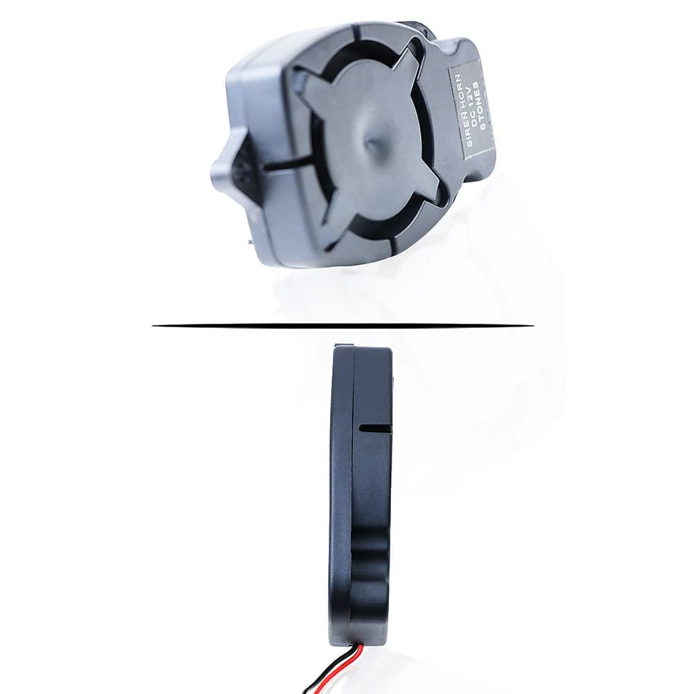 D'Allarme Sirena Buzzer 12V Six-Tone 110 Punti Dimensioni Ridotte e Facile da Installare Alto Decibel Corpo Piatto Piccolo Sirena