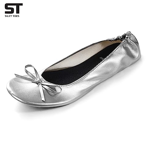 Image of Silky Toes Foldable Flat Shoes for Women | Portable Ballet Flats for Weddings, Parties, Events, Travel |Comfortable Cushioned