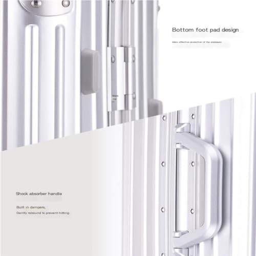 PANKERS Suitcase All-aluminum Magnesium Alloy Trolley Case Metal Suitcase Universal Wheel Boarding Case 24-inch Suitcase Suitcases3