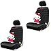 Hello Kitty with Bow Core Waving Sanrio Auto Car Truck SUV Vehicle Low Back Front Bucket Seat Covers - PAIR
