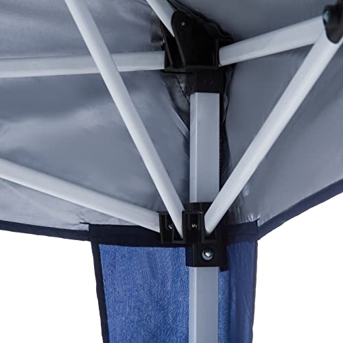 Outsunny Carpa Plegable 3x3 m, Pop-up, Cenador Pabellón de Jardín, Altura Ajustable con Bolsa de Transporte, Anti-UV, Impermeable, Gazebo para Camping, Fiestas, Exterior, Azul - imagen 8