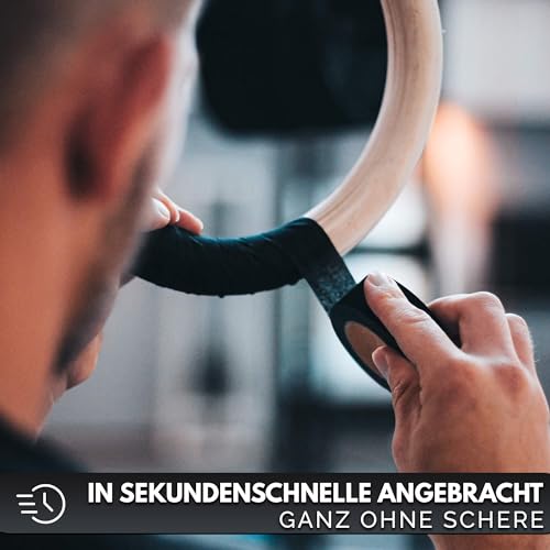 GORNATION Grip-Tape, Selbstklebendes Griffband für Hanteln, Ringe, Klimmzugstange, Anti-Rutsch Klebeband für Calisthenics, Fitness, Sport - 10 m