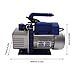XUFOPLY Vacuum Pump & Manifold Gauge Set, 110V 180W A/C Refrigeration Kit 1/4HP Single Stage Air Vacuum Pump for Auto & Home AC Repair