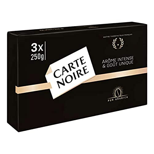 Carte Noire Classique, Café Torréfié Moulu Pur Arabica, 3 Paquets...