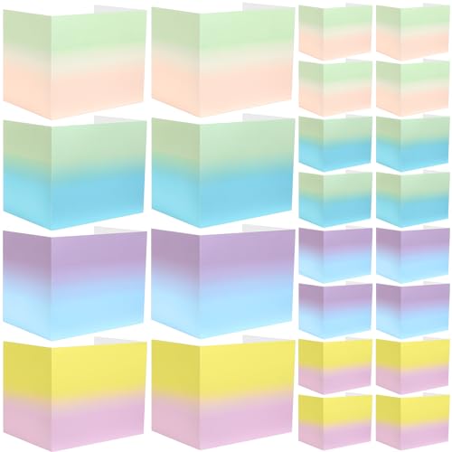 SATINIOR 24 Pcs Privacy Folders for Students, 12 Colors Desk Dividers Classroom Privacy Boards, Testing Dividers for Classroom Bulk, Study Panel for School Teacher Student(Macaron Style)