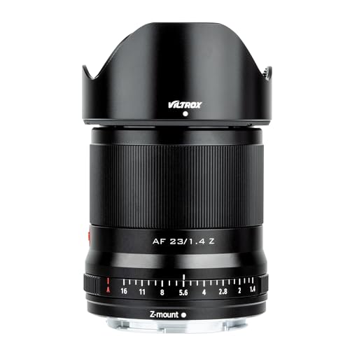 Image of VILTROX 23mm F1.4 f /1.4 Z Mount Lens, Wide-Angle APS-C Autofocus Lens for Nikon Z Mount Mirrorless Cameras Z5 Z50 Z6 Z6II Z7 Z7II ZFC Z30 Z9 Z8 (Black)