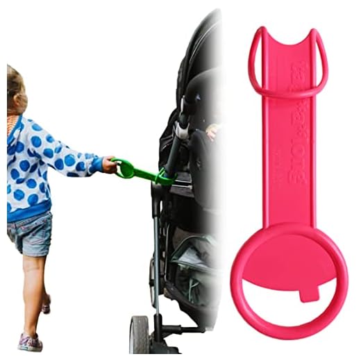Tagalong Stroller Accessory for Child Safety | Toddler Must Have to Keep Kids Close | Toddler Travel Accessory - Links to Strollers, Backpacks, Shopping Carts - Disney Trip Essential - Pink Tag