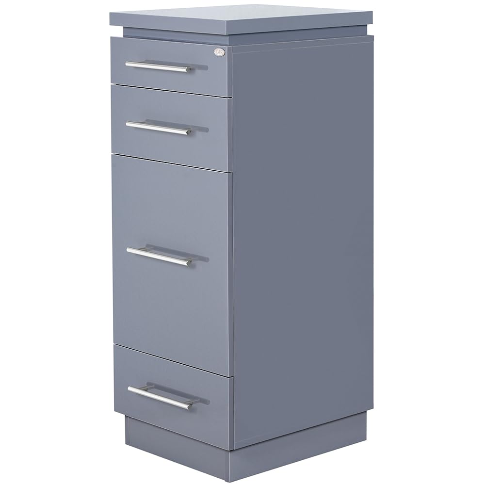 Dir Salon Station Storage Cabinet Styling Station Romance Graphite Gray