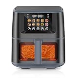 SEEDEEM Max XL Air Fryer 8QT, 10-in-1 Digital Air Fryer Oven with Color Touchscreen & Viewing Window, Toaster Oven Combo for Broil, Roast, Dehydrate, Bake – Gary