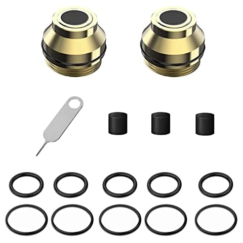 Nihowban Rubber Back Caps for 38SPL Laser Training Cartridge, 2 Rubber Snap Caps，1 Needle，3 Rubber Pads with 10 O-Rings for Replacement Cover