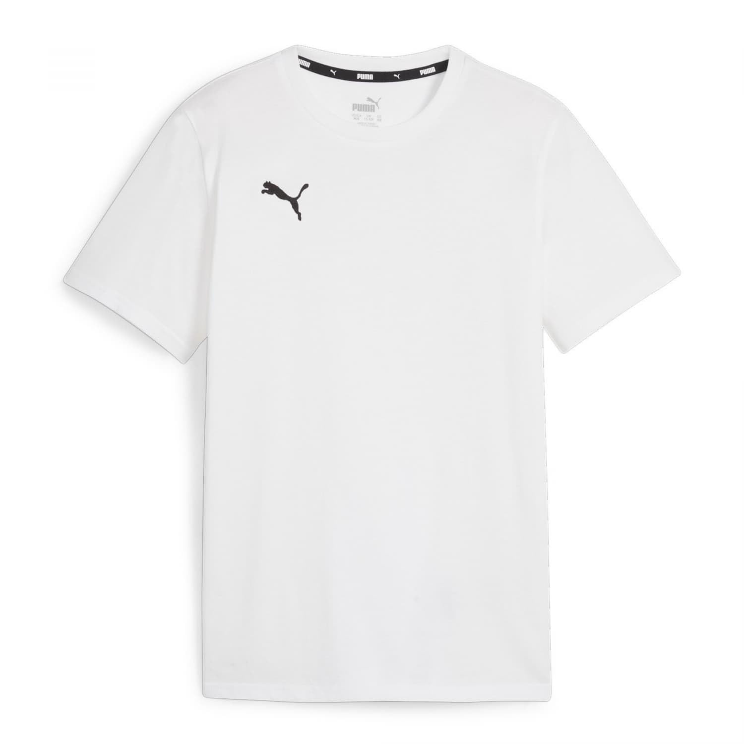 PUMA Unisex Teamgoal Casuals Jr Tee, Puma White-puma Black, 164 EU