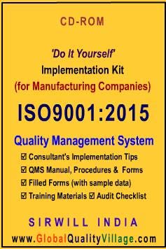 ISO 9001 : 2015 QMS Documentation Templates, Training Slides, Audit Checklist, etc. (for Manufacturing Cos.) (B01GER92WY) Amazon Price History, Amazon Price Tracker