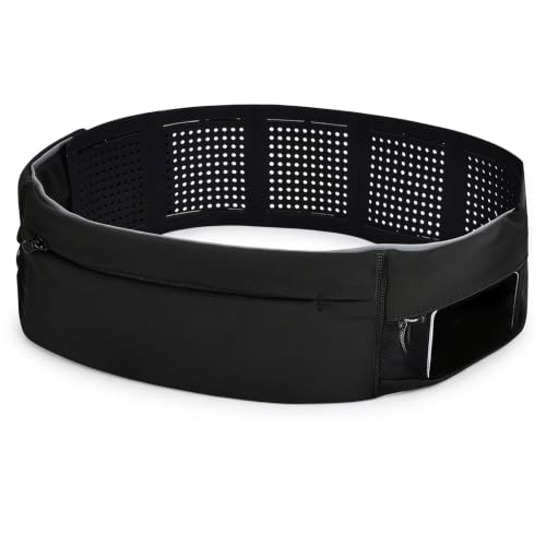 Insulin Pump Belt with Mesh Pouches Easy Viewing Breathable Insulin Pump Holder with Adjustable Waist Band No-Buckle Diabetic Pump Sleeping/Running Belt for Men/Women (M:24 - 36)