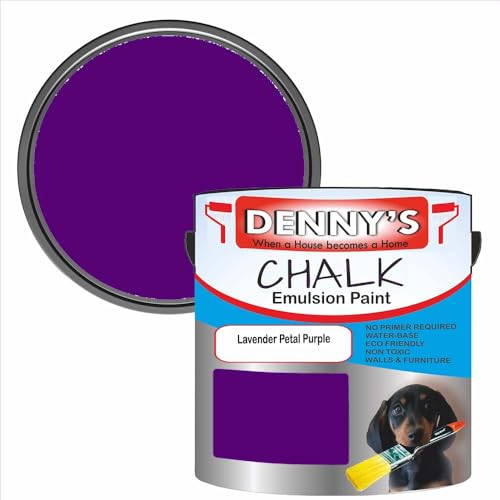 Premium Interior Wall & Furniture Chalk Paint – Lavender Petal Purple – Rich Matt Finish, Durable & Washable, Low Odour, Ideal for Living Rooms, Bedrooms & Hallways (500ML Tin)