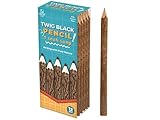 BSIRI Black Pencils Wood Pack of 12 in 7 Inch Tree Bark Wooden Favors in Rustic Twig Pencils Unique Gifts Camping Lumberjack Decorations Party Supplies Novelty Gifts as Natural Pencil