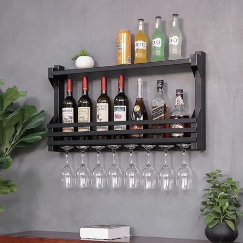 Casier de rangement à vin suspendu pour libérer de l'espace sur table - 2