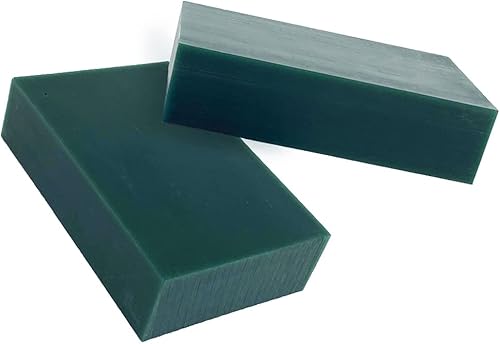 Miniatura 3 de Bloque de cera para tallar cera perdida, herramienta de moldeo de joyería, molde para esculpir 1 libra (bloque de cera verde)
