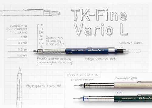 Image of FABER-CASTELL - Mechanical pencil TK-FINE VARIO L 0.35 mm Champagne Gold