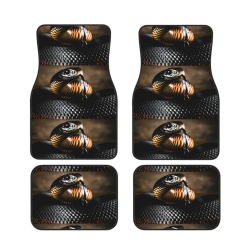 Alfombrillas de coche mamba negra evitan resbalones bajo los pedales gracias al neopreno
