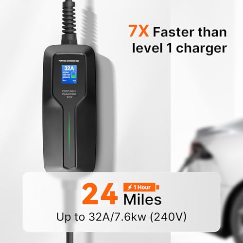 BESENERGY Level 2 EV Charger 32 Amp, ETL FCC Listed, NEMA14-50 Plug with 20ft Charging Cord, 220V-240V，Indoor/Outdoor，Suitable for All J1772 Brand Electric Vehicles by BESENERGY - Image 7