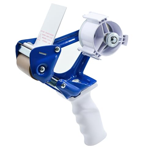 KLEBASTO Paketbandabroller | Profi-Ausführung mit Metallrahmen | Klebebandabroller für Paketklebeband (bis 75mm breite)