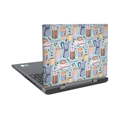 Skin autocollant Micklyn Le Feuvre café bleu pour Dell Inspiron 15 7000 P65F