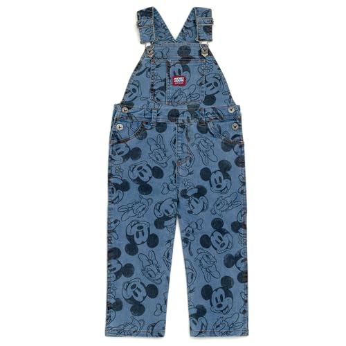 Image of Disney Mickey Mouse Denim Jacket Overalls Shortalls Pants Infant to Big Kid