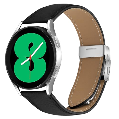 20mm ���U�[�X�g���b�v Samsung Galaxy Watch 7 6 5 4 �o���h 40mm 44mm�ɑΉ� ���߉\�ȃV���o�[ �܂肽���ݎ��N���X�v�o���h Samsung Galaxy Watch 6 4 Classic 42mm 46mm 4