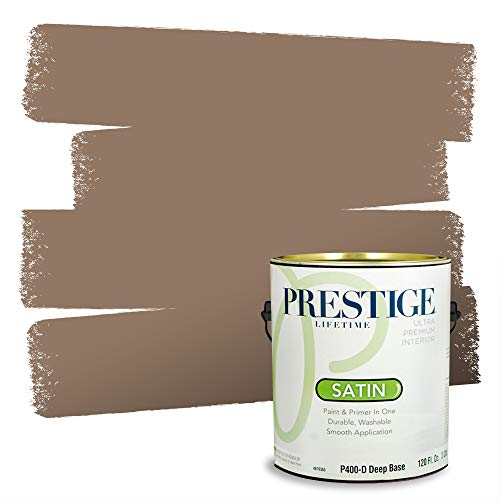 PRESTIGE Paints Interior Paint and Primer In One, 1-Gallon, Satin, Comparable Match of Sherwin Williams* Down Home*