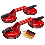 Werkzeugkönig Aspiratore per vetro, 2 ventose, 100 kg, set da 2 pezzi